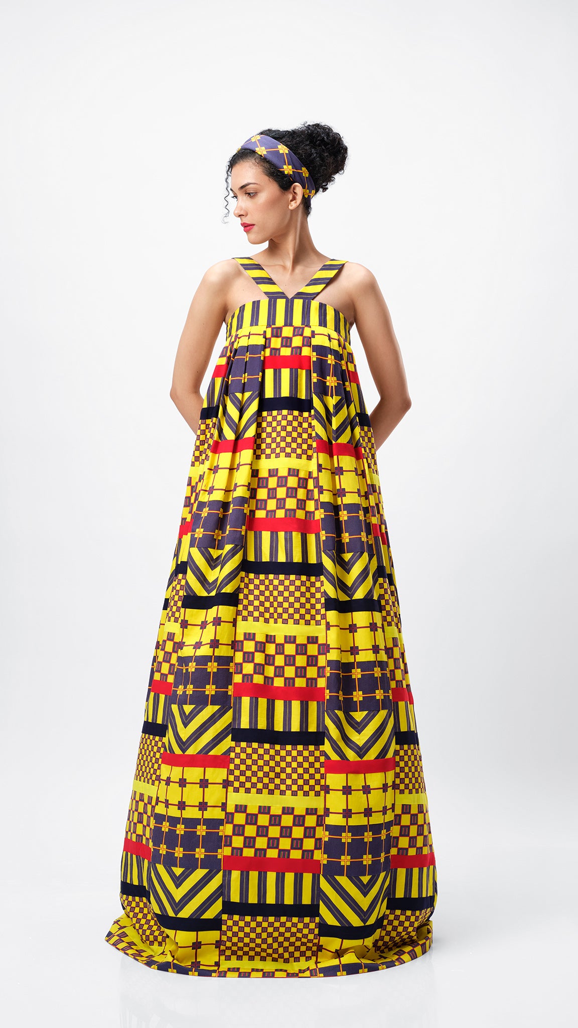The Crown Dress by Vino Supraja – Organic Cotton Couture Finale with 400 Patchwork Pieces | Red Carpet Gown | London Fashion Week 2025 | Sustainable Fashion UAE