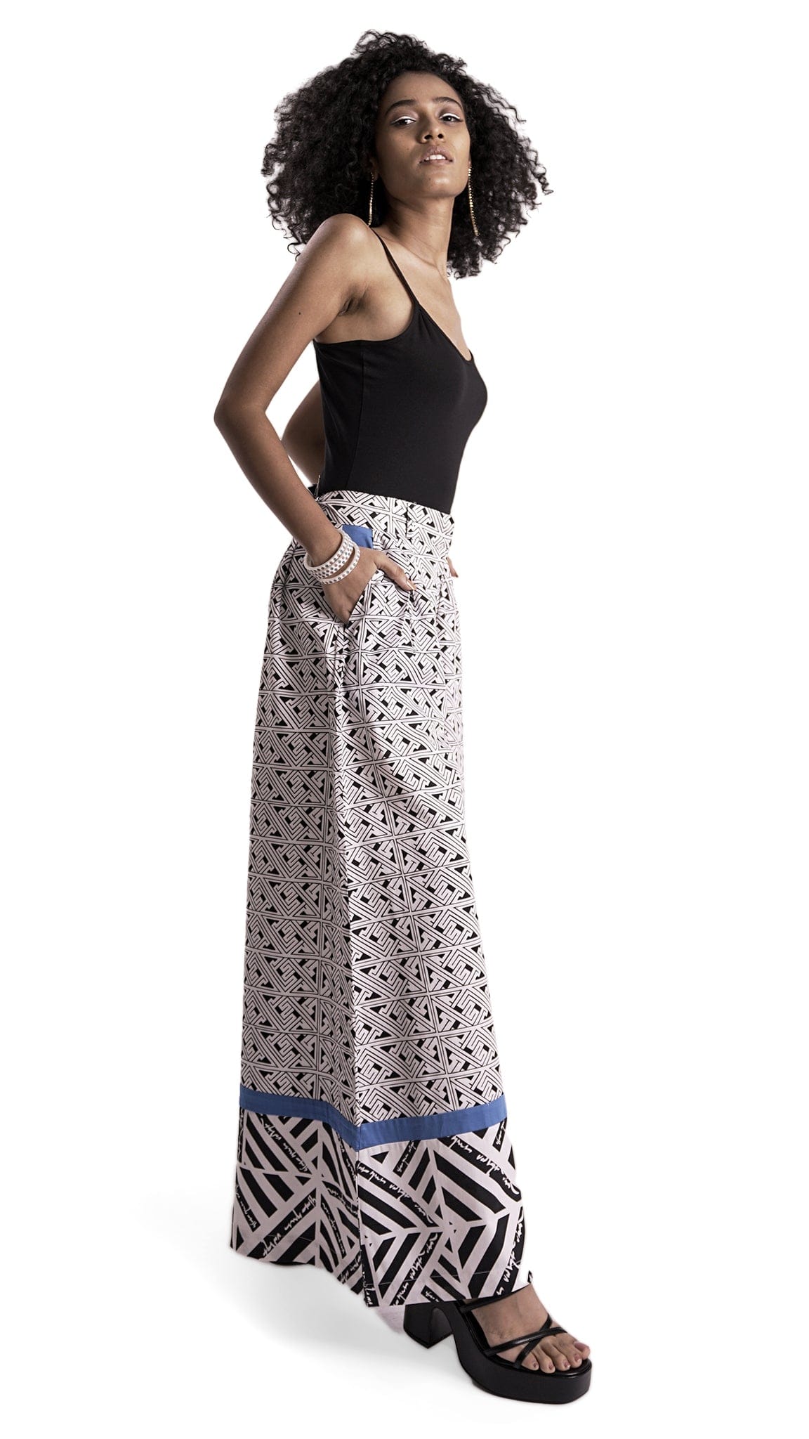 Purisai palazzo trousers handwoven cotton Tamil Nadu Therukoothu inspired Vino Supraja Atelier