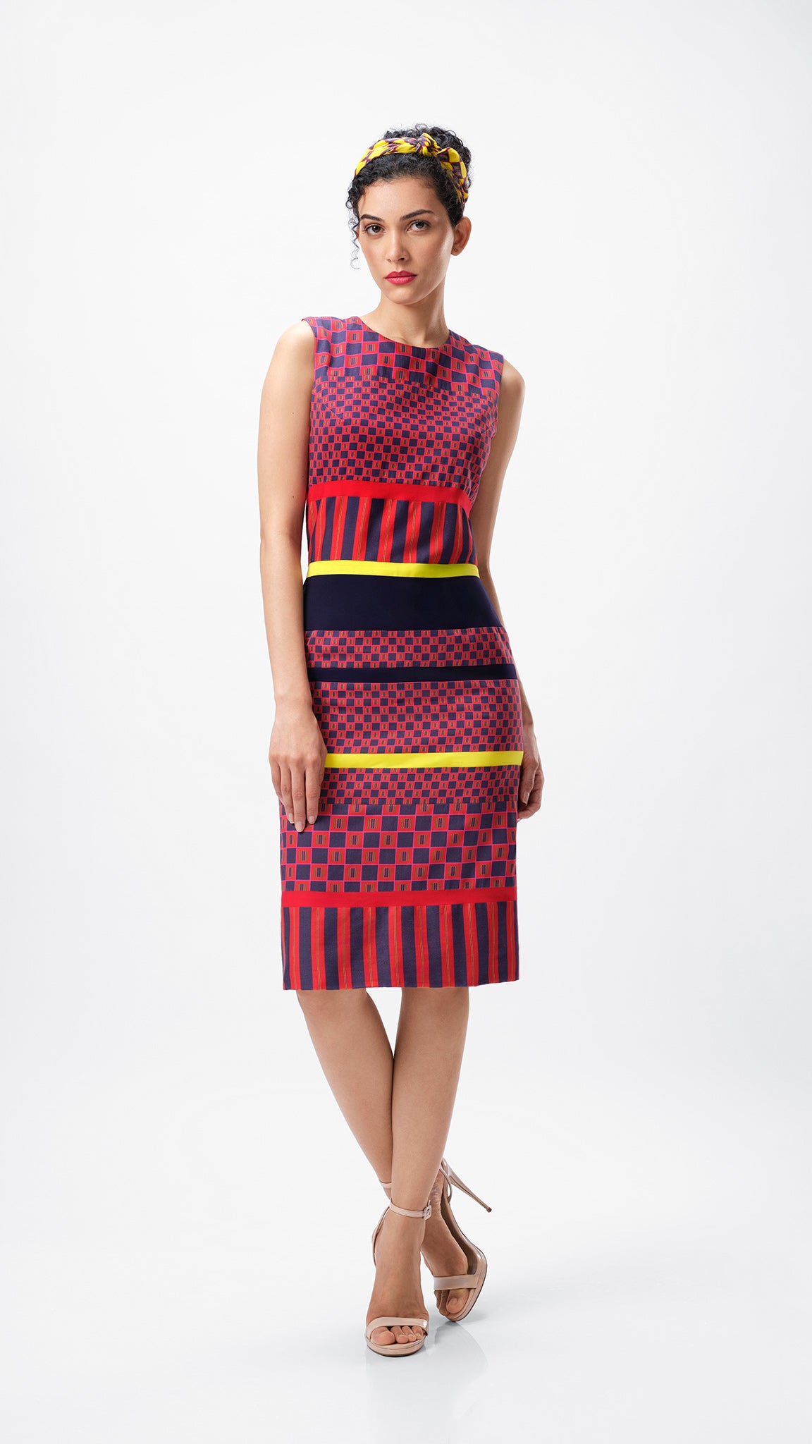 The Grid Dress by Vino Supraja – Organic Cotton Couture Inspired by Bhavani Jamakkalam | London Fashion Week 2025 | Sustainable Fashion UAE