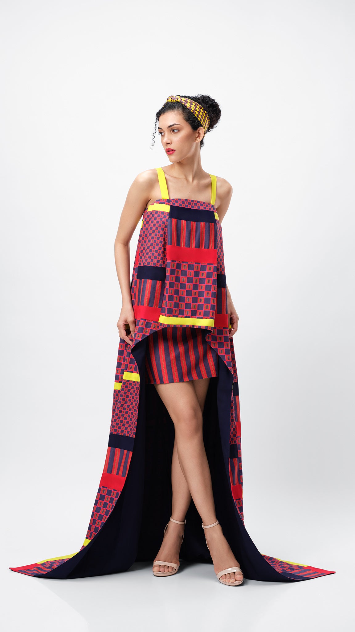 The Legacy Dress by Vino Supraja – Organic Cotton Couture with Dramatic Train | Inspired by Bhavani Jamakkalam | Red Carpet Fashion | Sustainable Fashion UAE