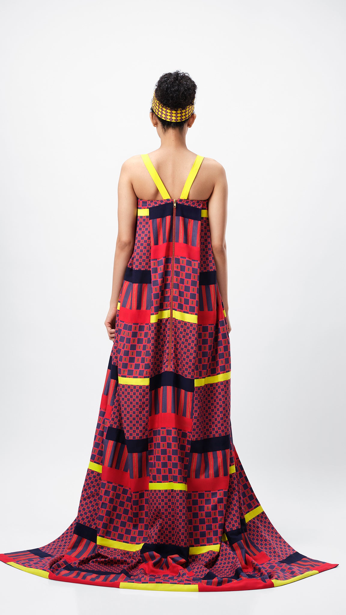 The Legacy Dress by Vino Supraja – Organic Cotton Couture with Dramatic Train | Inspired by Bhavani Jamakkalam | Red Carpet Fashion | Sustainable Fashion UAE