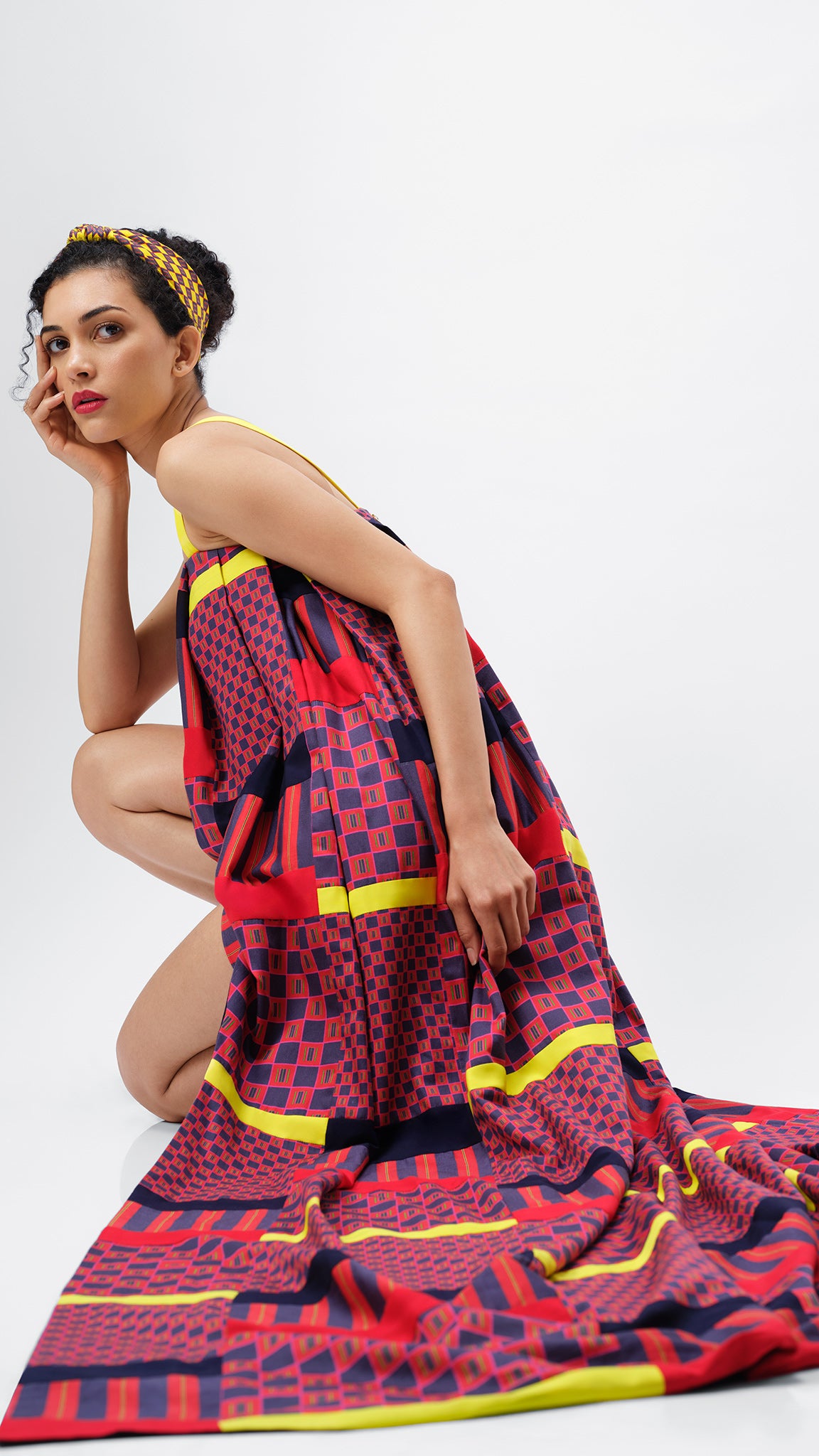 The Legacy Dress by Vino Supraja – Organic Cotton Couture with Dramatic Train | Inspired by Bhavani Jamakkalam | Red Carpet Fashion | Sustainable Fashion UAE