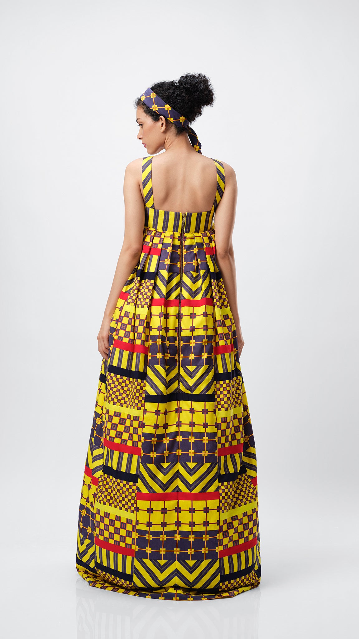 The Crown Dress by Vino Supraja – Organic Cotton Couture Finale with 400 Patchwork Pieces | Red Carpet Gown | London Fashion Week 2025 | Sustainable Fashion UAE