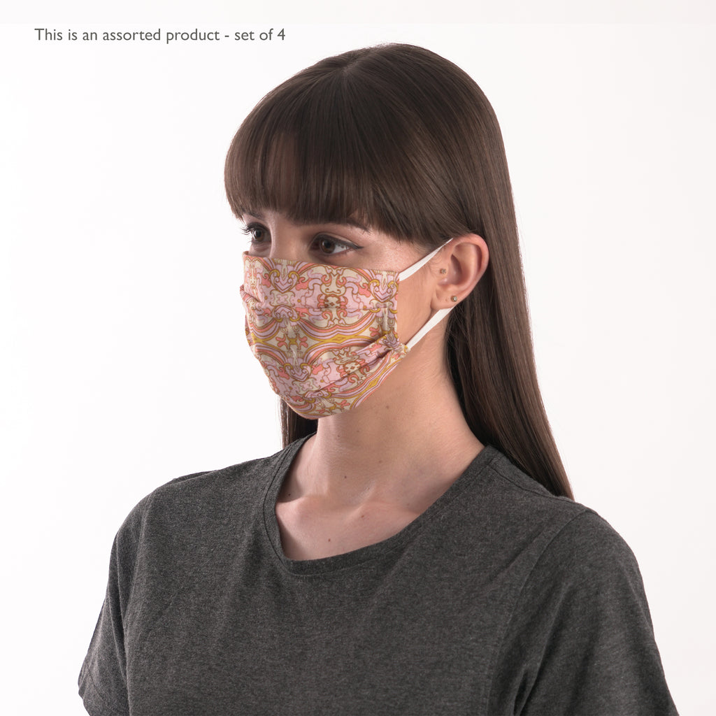 Set of 4 Organic Cotton Face Masks - Non Medical