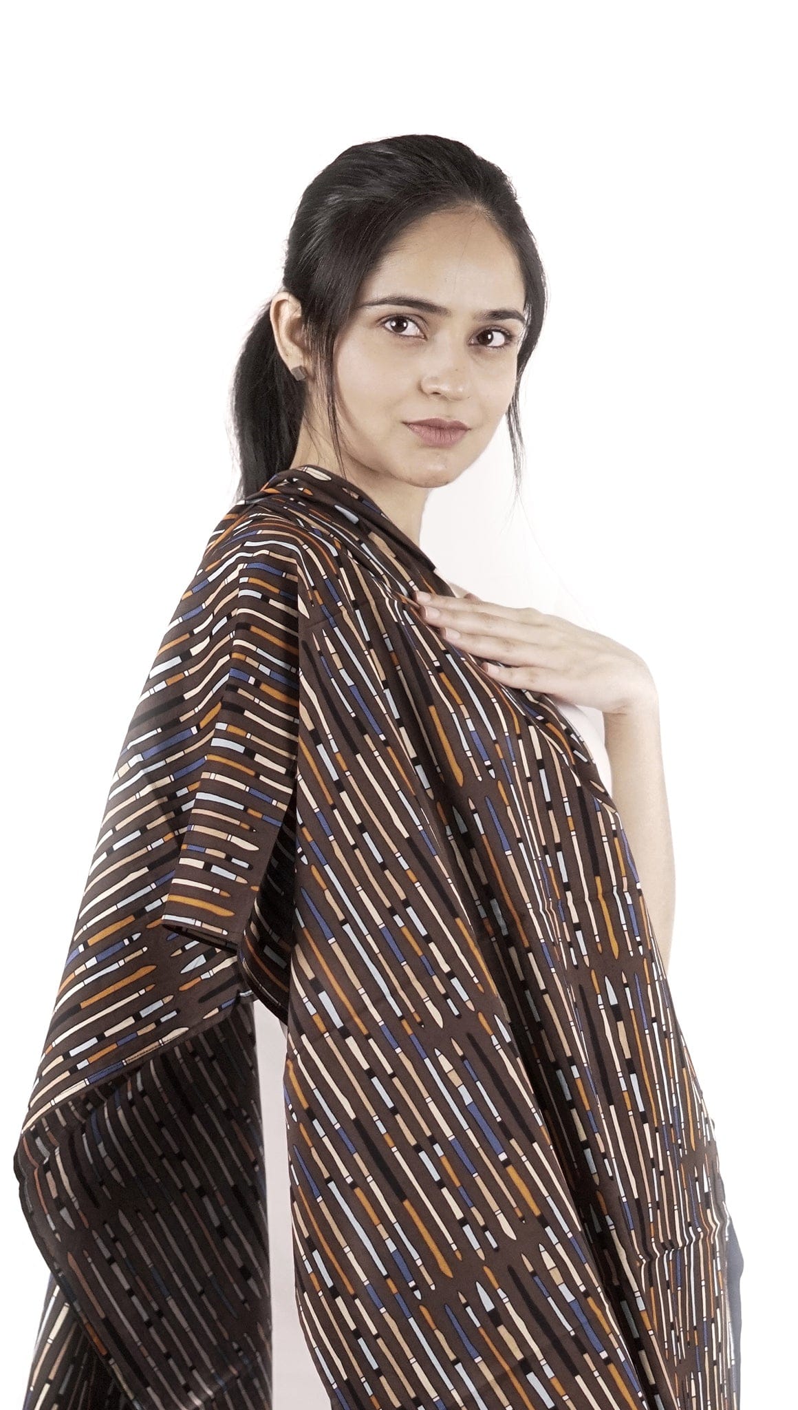 vinosupraja Sustainable ethical fashion UAE Dubai scarf The Totem Scarf