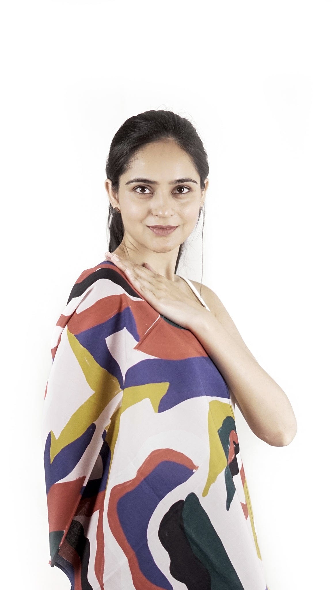 vinosupraja Sustainable ethical fashion UAE Dubai scarf Freestyle Pink Scarf