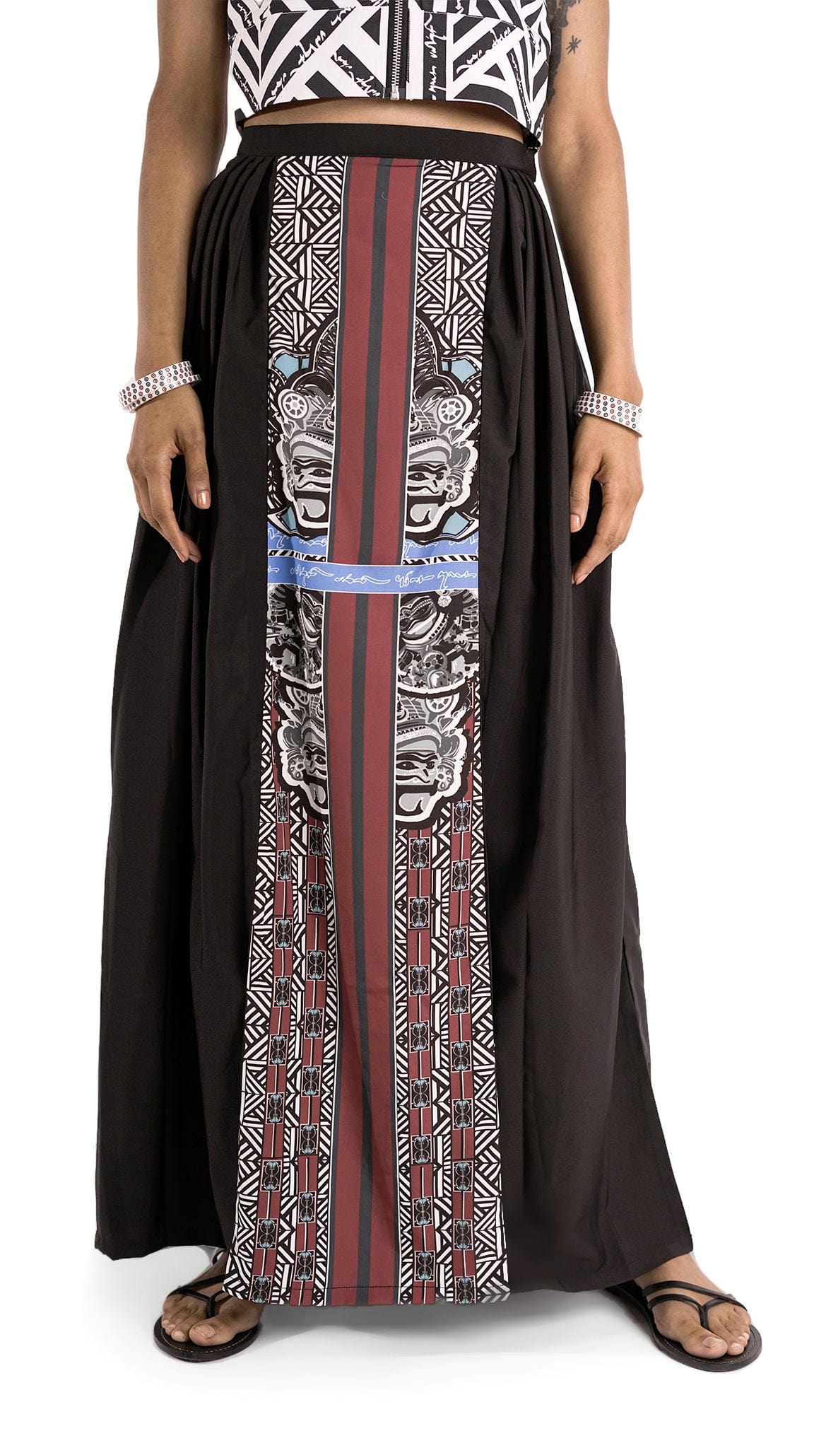 vinosupraja Sustainable ethical fashion UAE Dubai PURISAI SIGNATURE SKIRT
