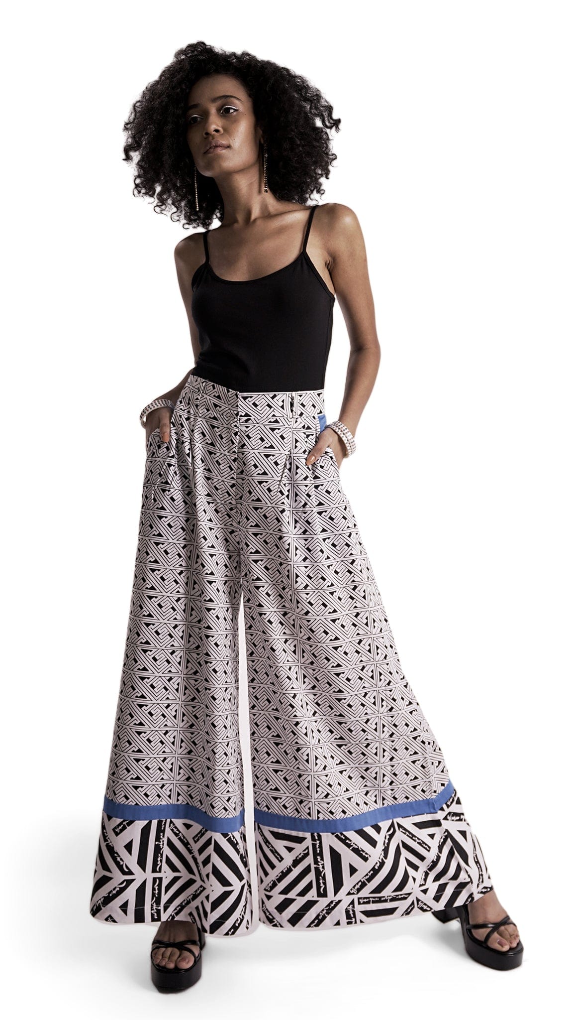 Purisai palazzo trousers handwoven cotton Tamil Nadu Therukoothu inspired Vino Supraja Atelier