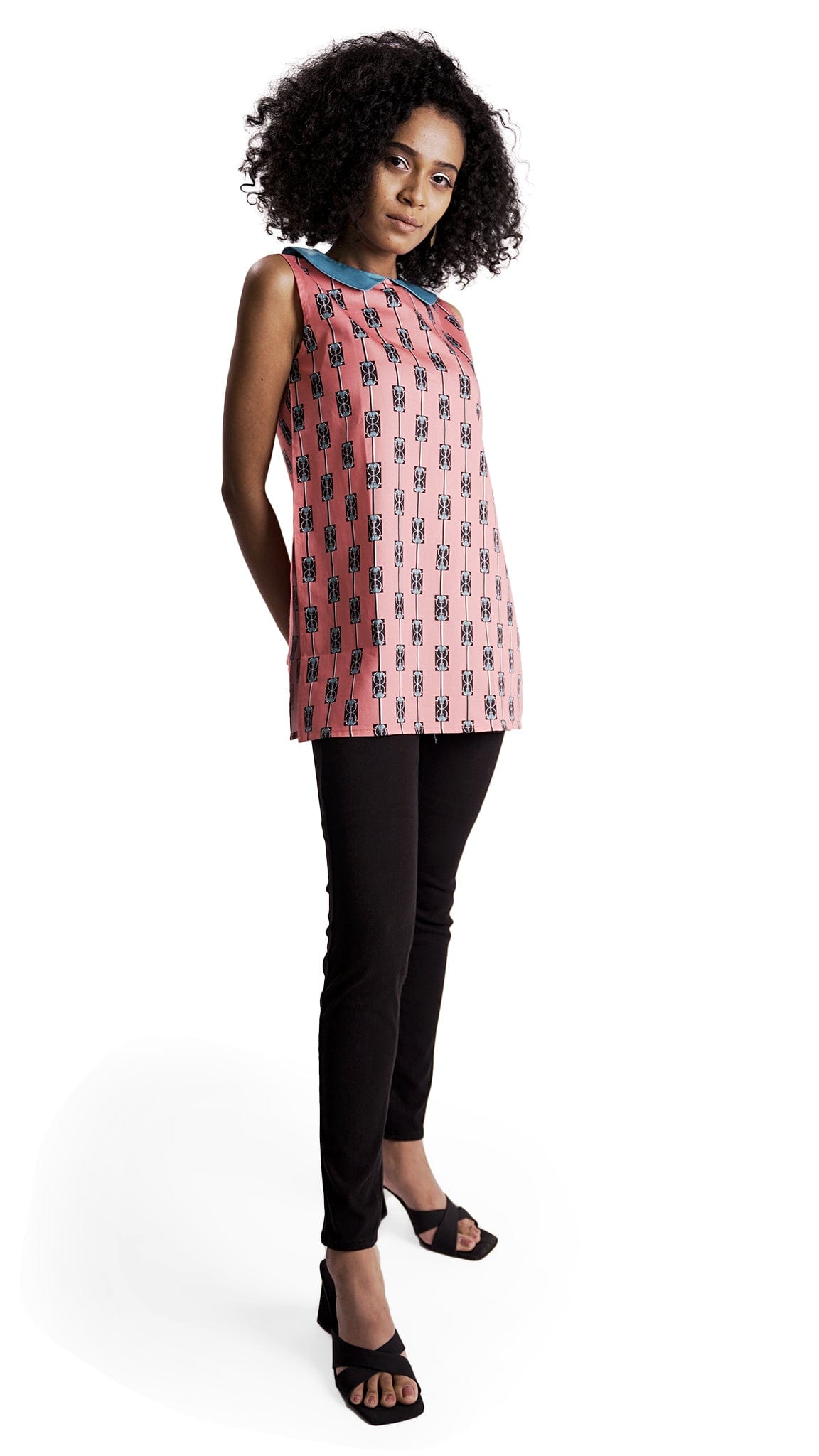 Purisai tunic handwoven cotton Therukoothu inspired Vino Supraja Atelier